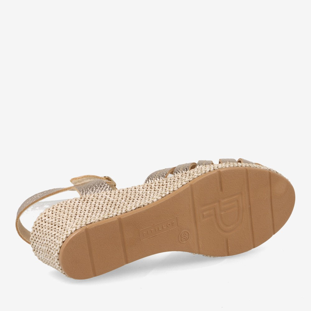 Sandalias cuña media PITILLOS