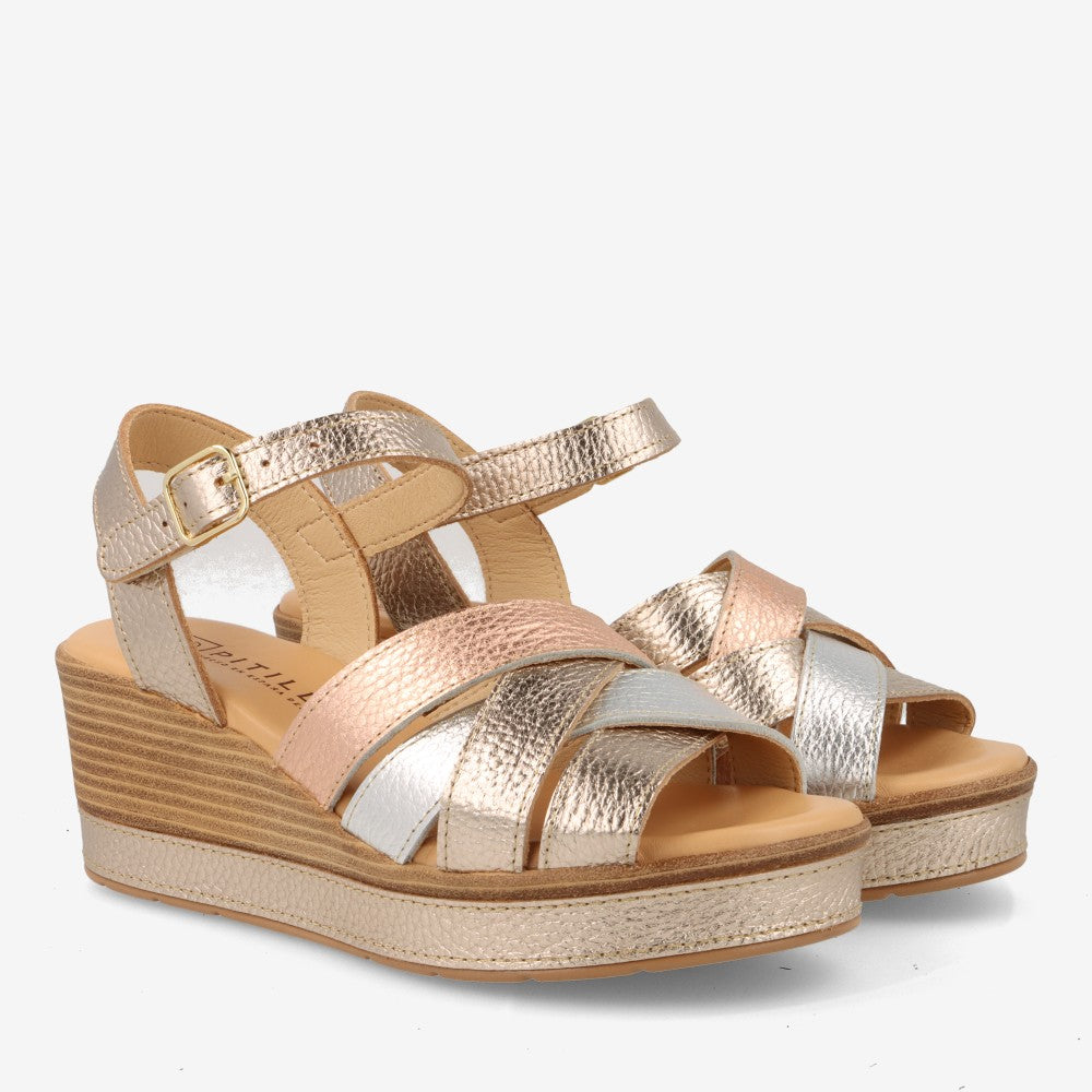Sandalias cuña alta PITILLOS