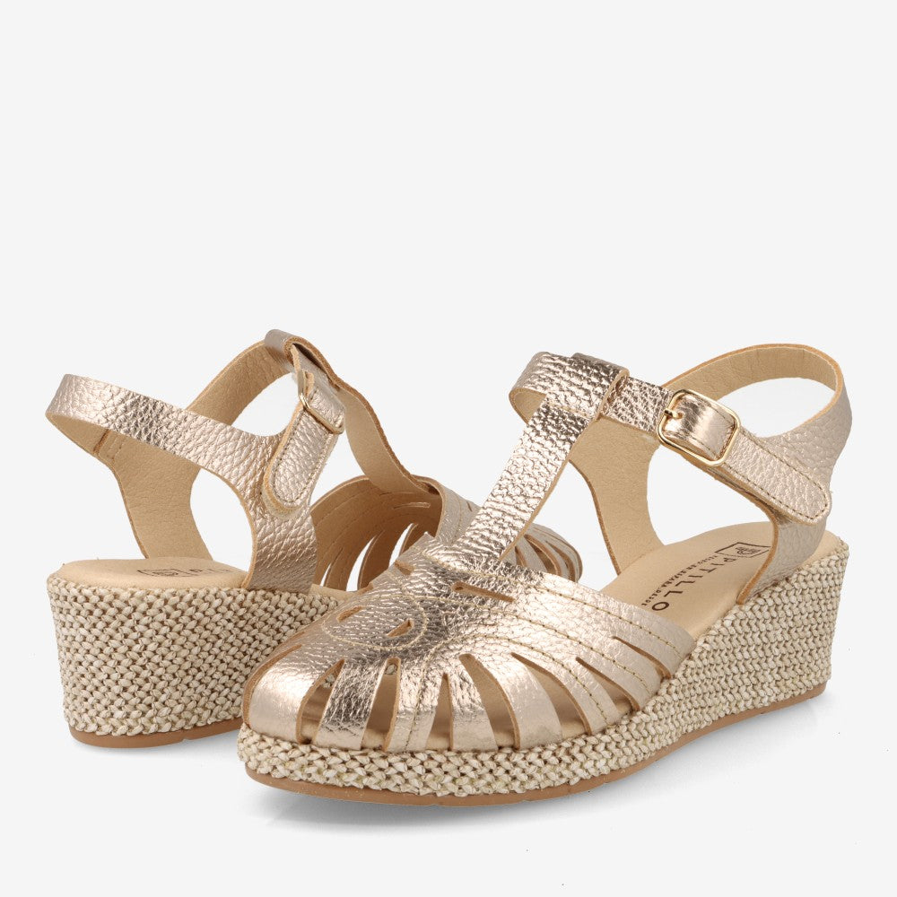 Sandalias cuña media PITILLOS