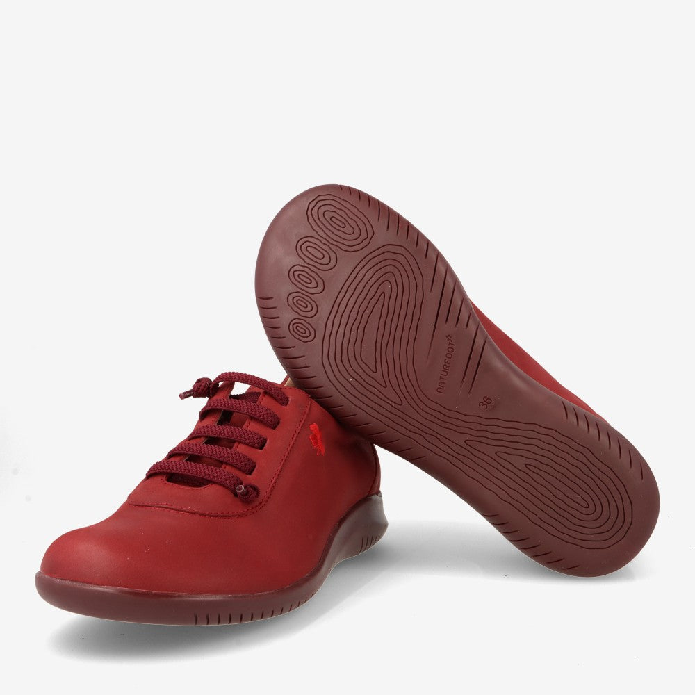 Zapatos respetuosos para mujer NATURFOOT by PIESANTO 265991 Cereza
