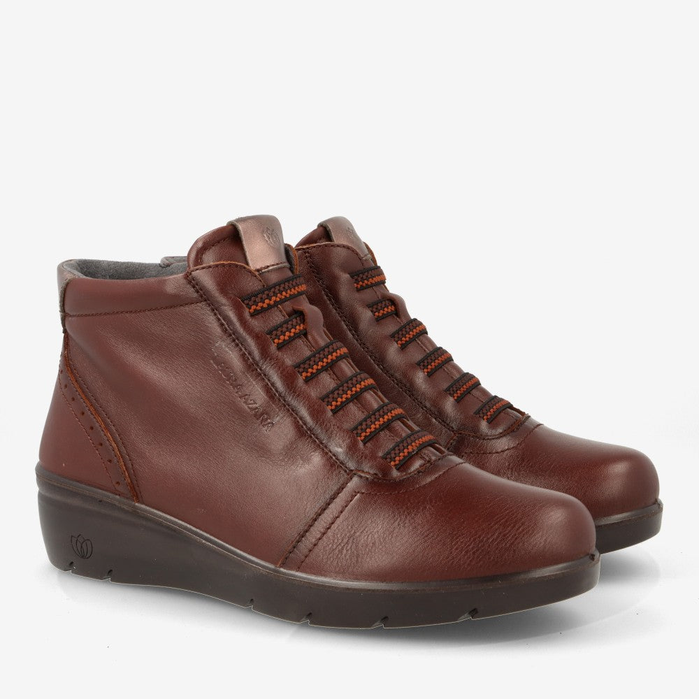 Botines mujer LAURA AZAÑA 26847 Coñac