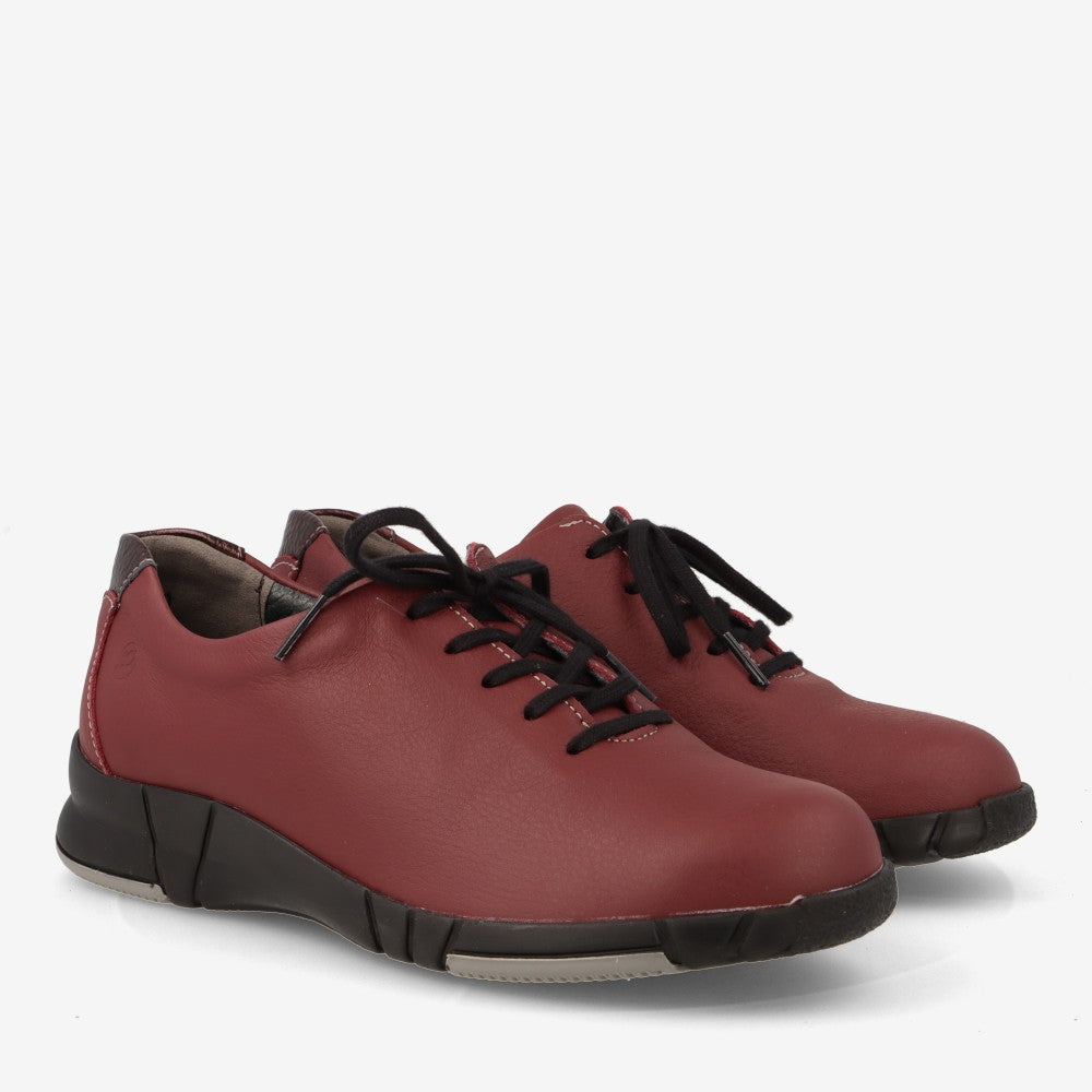 Zapatos mujer cordones SUAVE 3204 Burdeos
