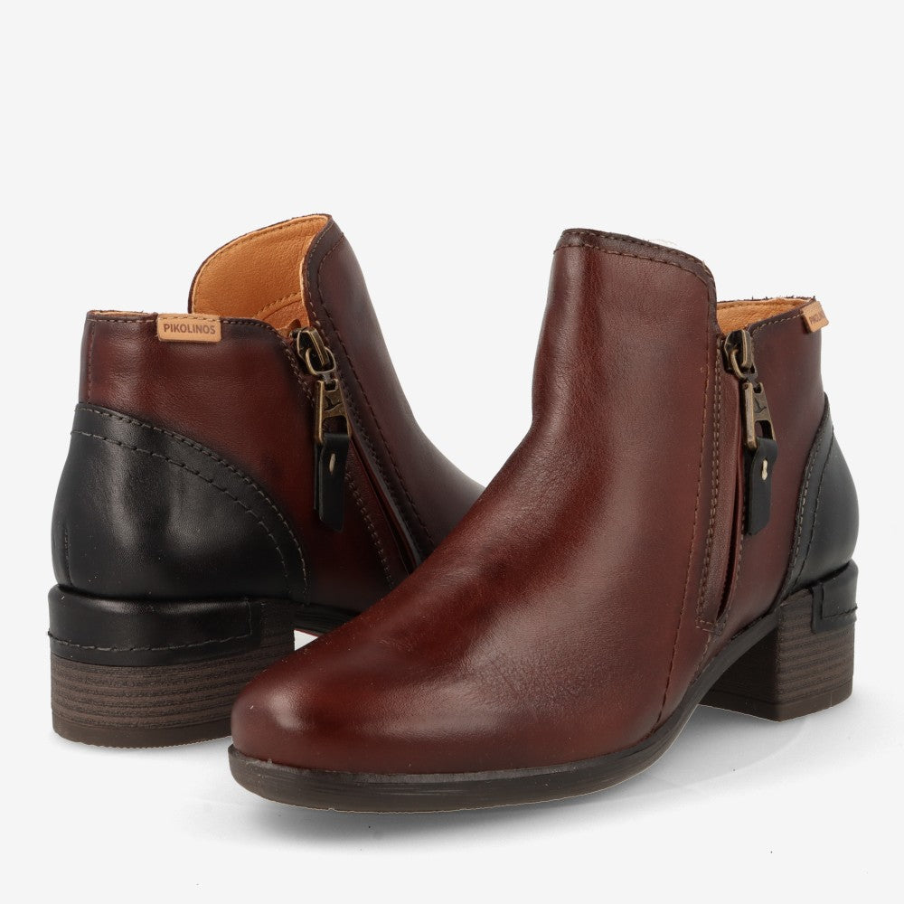 Botines tacón bajo PIKOLINOS
