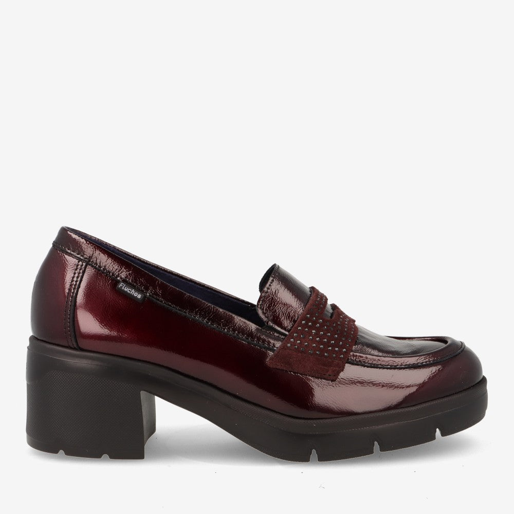 Zapatos mujer FLUCHOS F2517 Burdeos