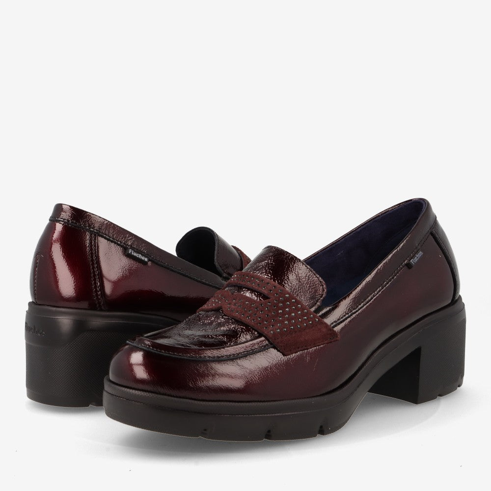 Zapatos mujer FLUCHOS F2517 Burdeos