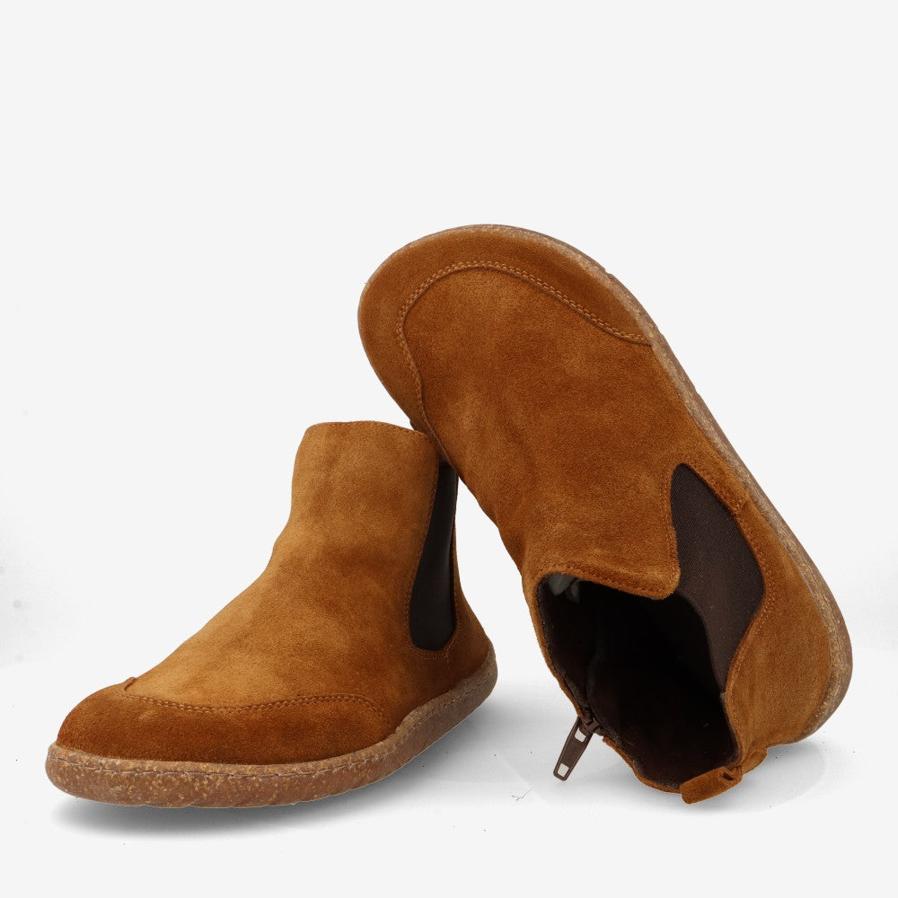 Chelsea mujer barefoot VIVANT color camel